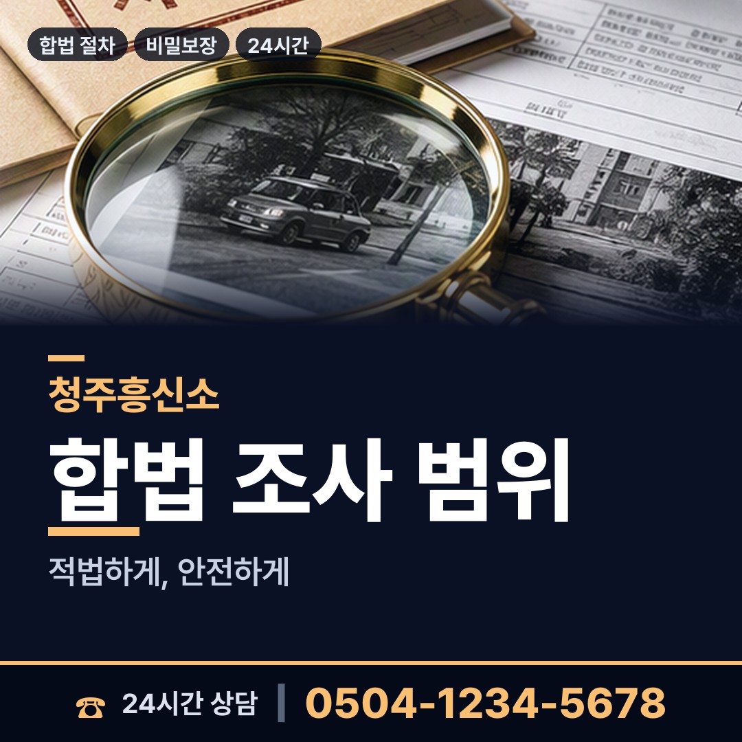 청주 강서제2동 가출인찾기 상담 안내